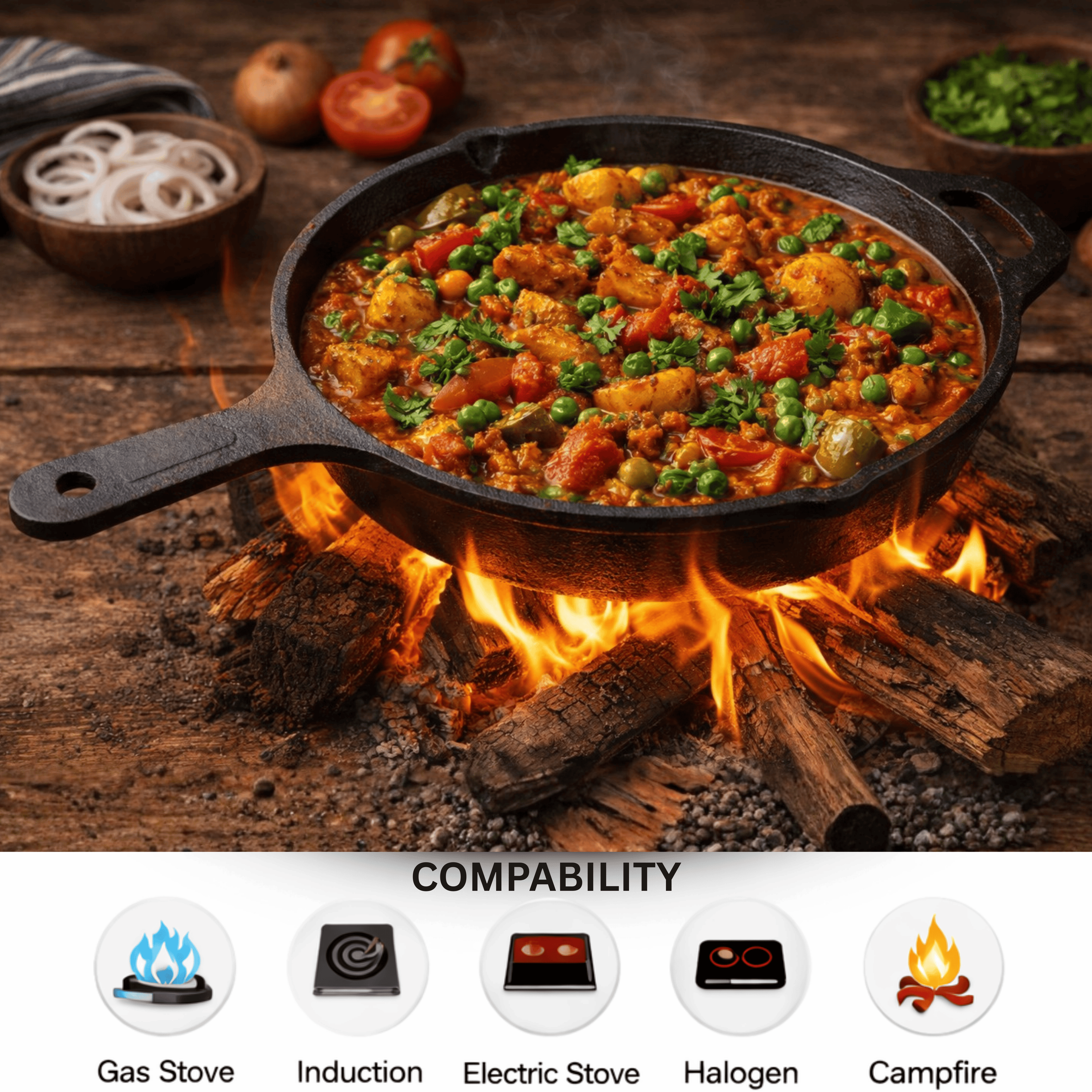 PreSeasoned Frypan 10 Inch